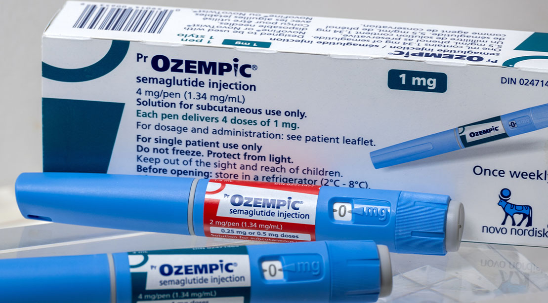 Real Ozempic pens and packaging instead of the fake ozempic products